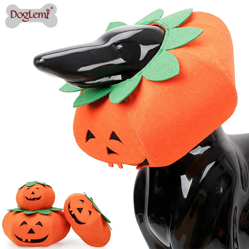 

Новый продукт, наряд для Хэллоуина с тыквой, собаки, многофункциональный ошейник для собаки, кошки, вечеринки, странный макияж