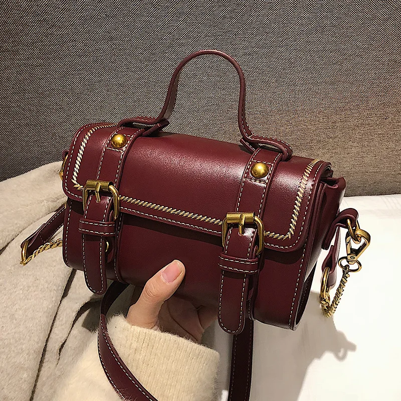 Маленькая черная Бостонская женская сумка через плечо Meteor Bird маленькие сумочки