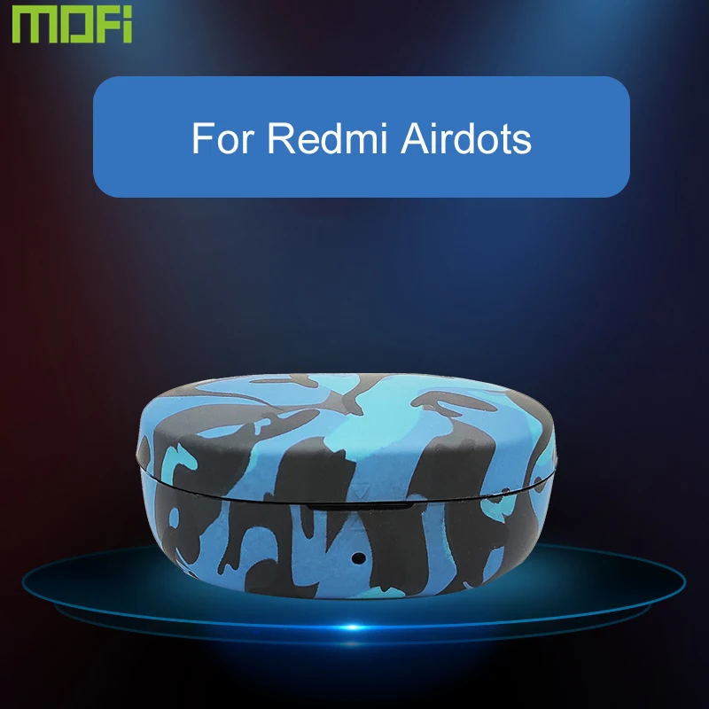 Для Xiaomi Redmi Airdots чехол Tws беспроводной Bluetooth наушники силиконовый Камуфляж синий