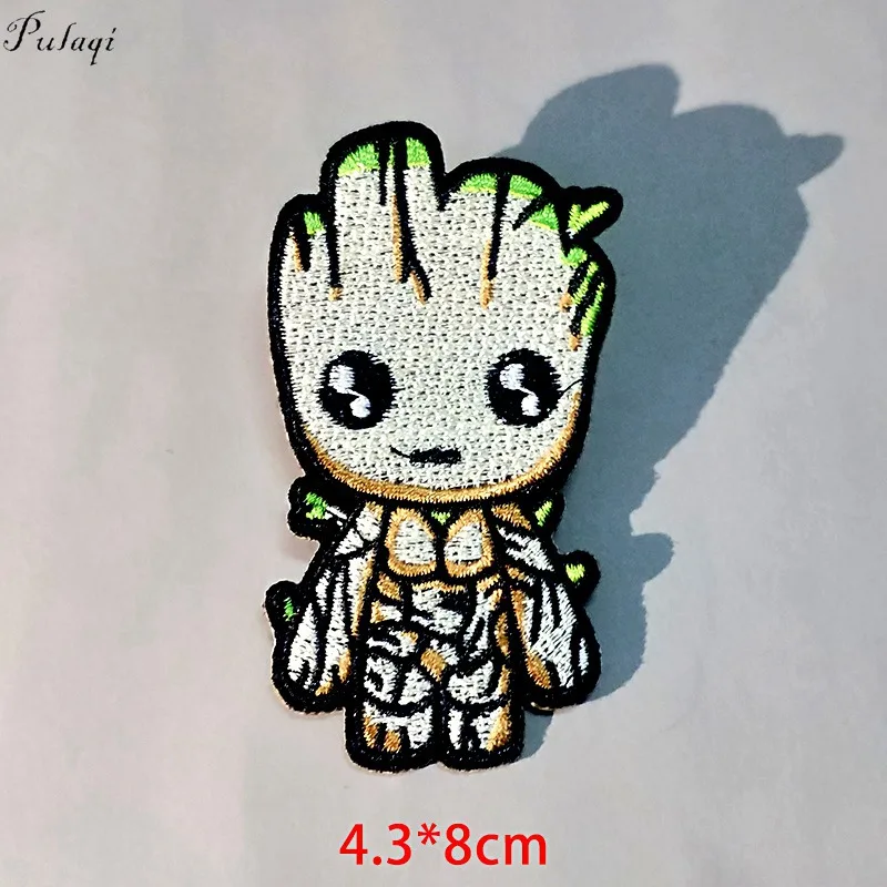 5P-PE3852CT Pulaqi Sequin Avengers Patch DIY Embroidered Patches For Clothing Sew On Patches Cartoon Marvel Stickers Badge Patch For Clothes - Цвет: 5P-PE3852CT