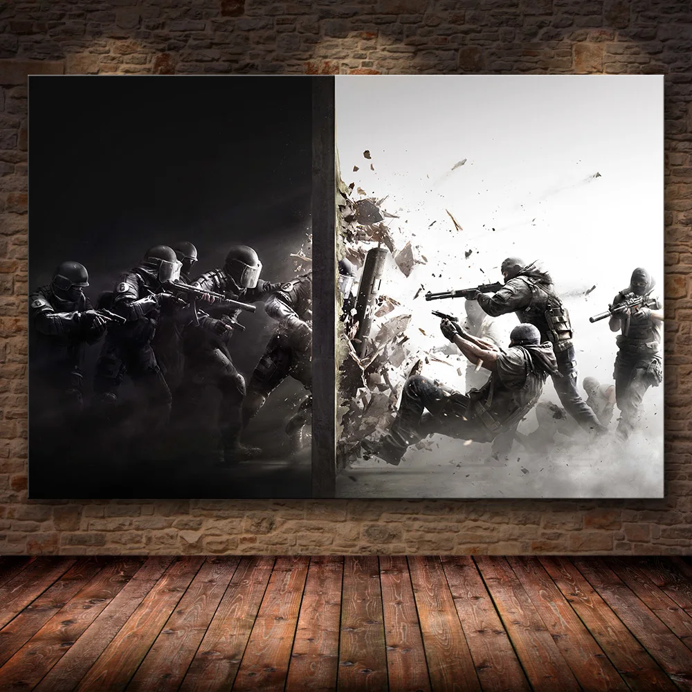 Unframed постер украшение картина Tom Clancy's Rainbow Six Siege на HD холсте картина искусство картина маслом