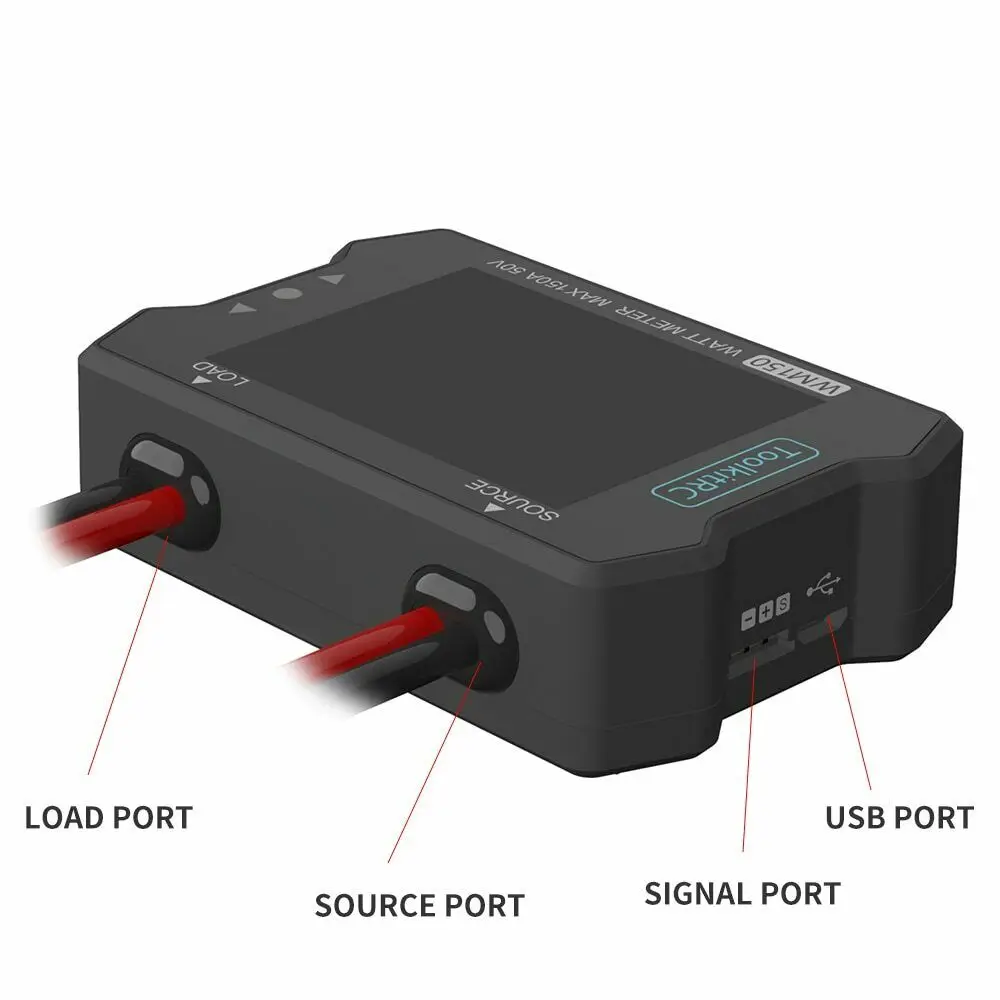Анализатор мощности ToolkitRC WM150 150 А 50 в ватт ЖК-дисплей | Игрушки и хобби