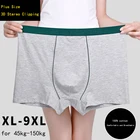 Трусы-боксеры мужские с выпуклым карманом, хлопковое нижнее белье, размера плюс, домашняя одежда, шорты-боксеры, XL-9XL, 3 шт.