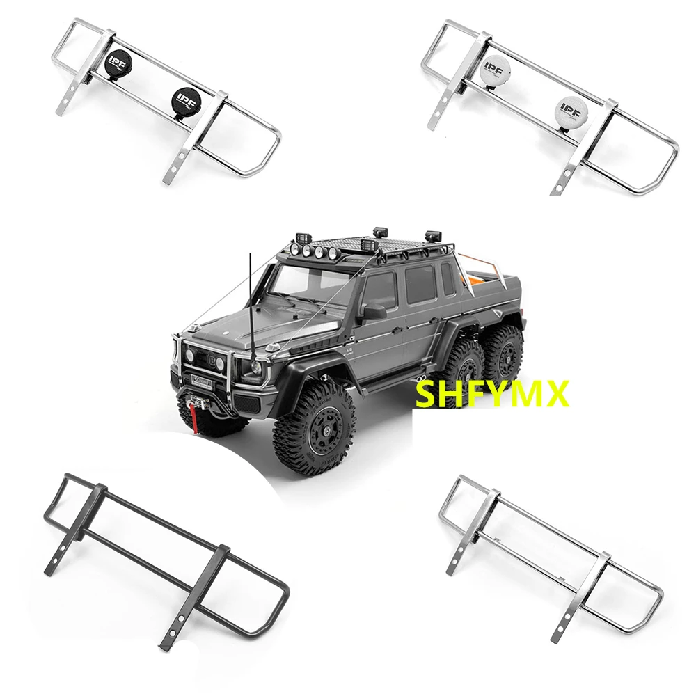 

Metal Front Bumper Rc Crawler Accessories For Rc Car 1:10 Traxxass Trx4 Trx6 G500 G63 Remote Control Car Toys Trx-4 Parts