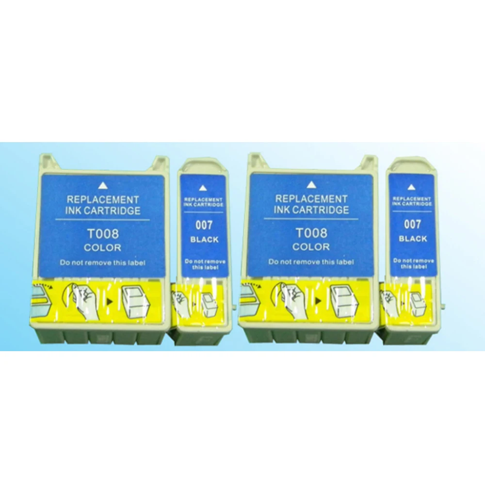 4x T007 008 совместимый для Stylus Photo 780 785EPX 790 825 870 875DC 875DCS 890 895 915 | Компьютеры и офис