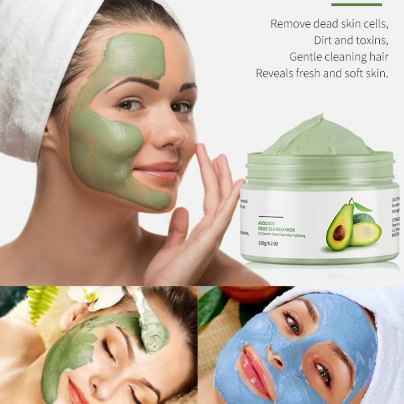 

120g Facial Cleansing Mud Mask Skin Care Nourishing Moisturizing Facial Treatment Deep Cleansing Pore Oil Control Masks
