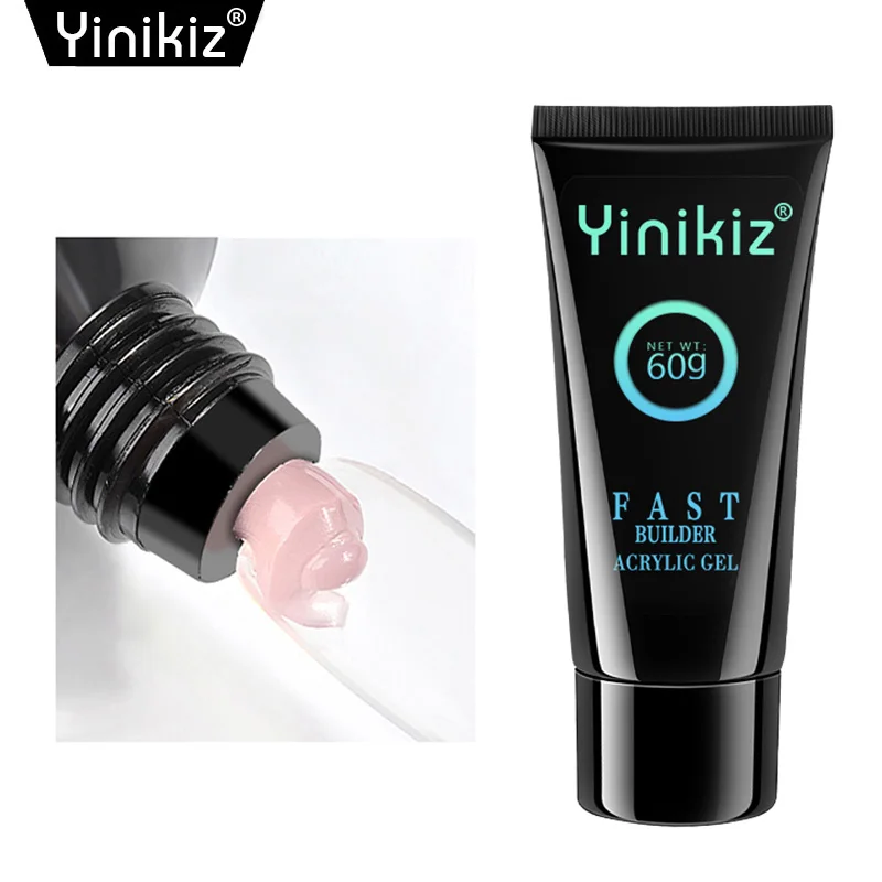 

Акриловый полигель для наращивания ногтей Yinikiz 6 цветов Быстрое моделирование УФ-лампы для маникюра 60 мл Гель-лак для ногтей