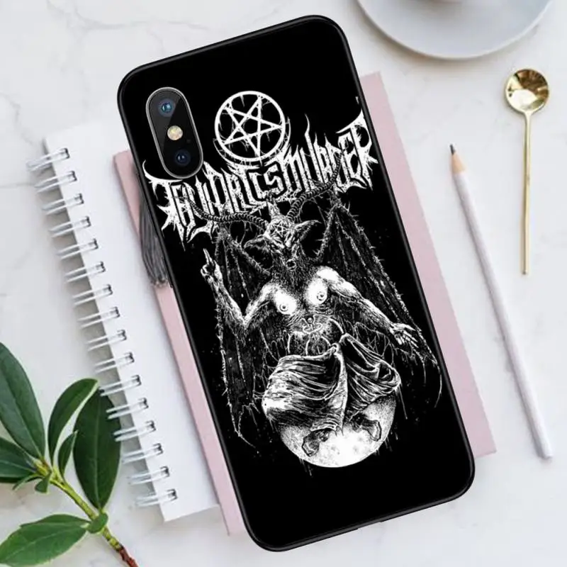 

Goat Head Satan art design Phone Case for iPhone 11 12 mini pro XS MAX 8 7 6 6S Plus X 5S SE 2020 XR Luxury brand shell funda