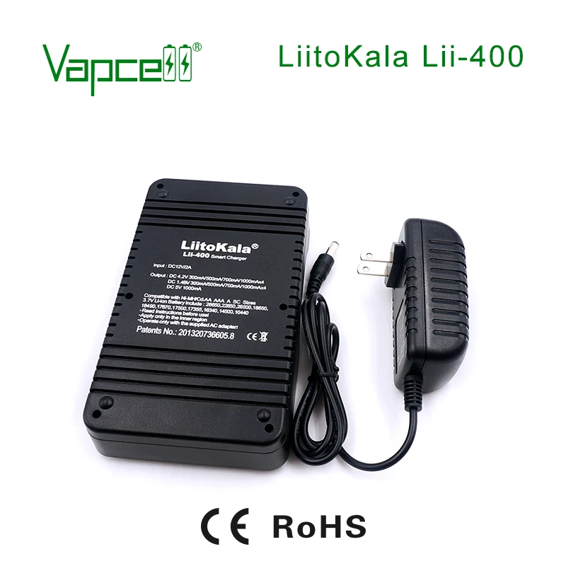 Vapcell зарядное устройство Liitokala Lii-400