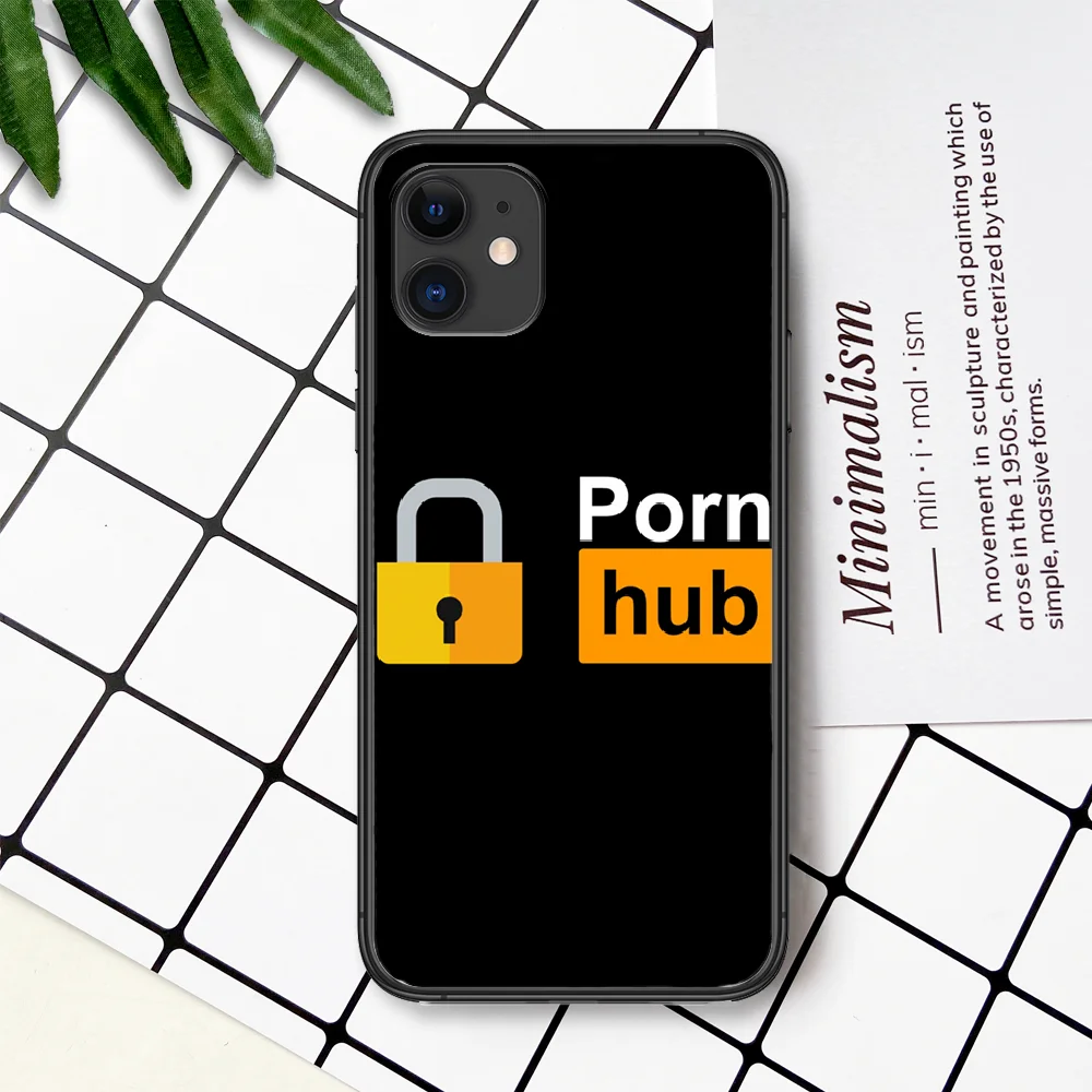 

Fashion Pornhub Tumblr Luxury Phone Case For IPhone 4 4s 5 5S SE 5C 6 6S 7 8 Plus X XS XR 11 12 Mini Pro Max 2020 black Etui