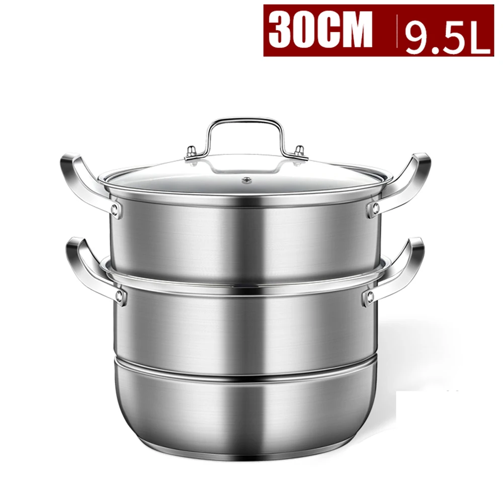 1 3 л Многофункциональный Пароварка для приготовления пищи из нержавеющей стали