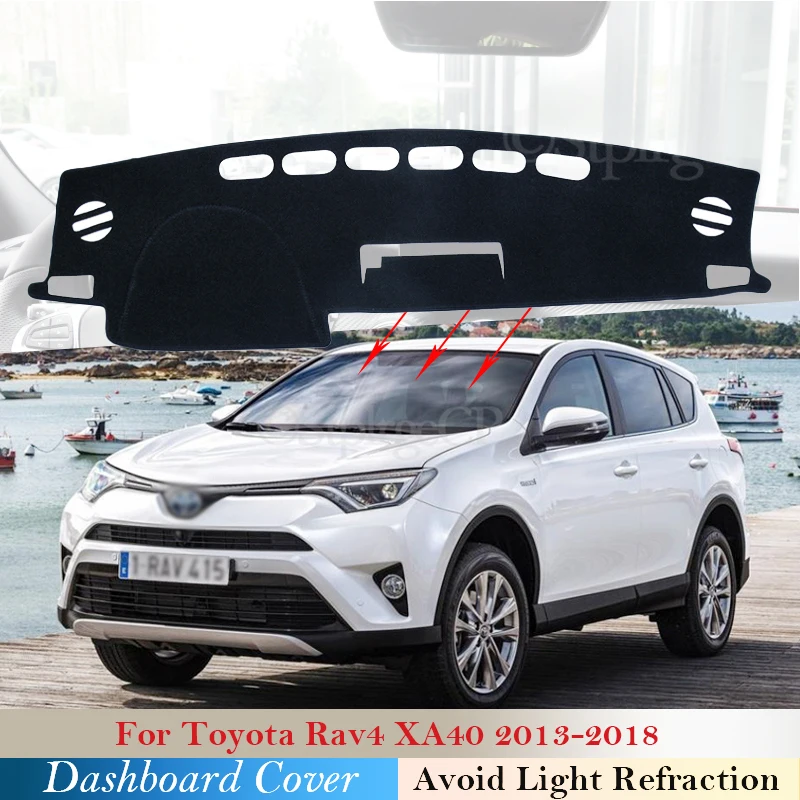 Чехол для приборной панели защитный коврик Toyota Rav4 XA40 2013 ~ 2018 RAV 4 40 аксессуары
