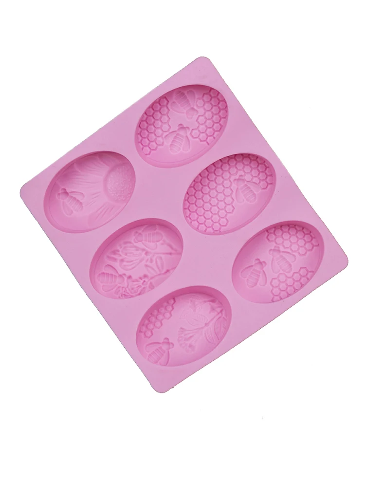 1 шт. силиконовая форма для мыла в виде пчелы|Формы вафель| |