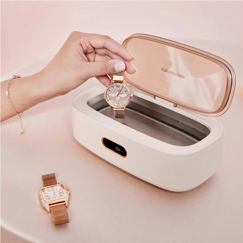 

Ultrasound Sterilizing Machine Ultrasonic Cleaner Bath For Watches, Jewelry, Contact Lens Denture Teeth Makeup Brush Cleaner