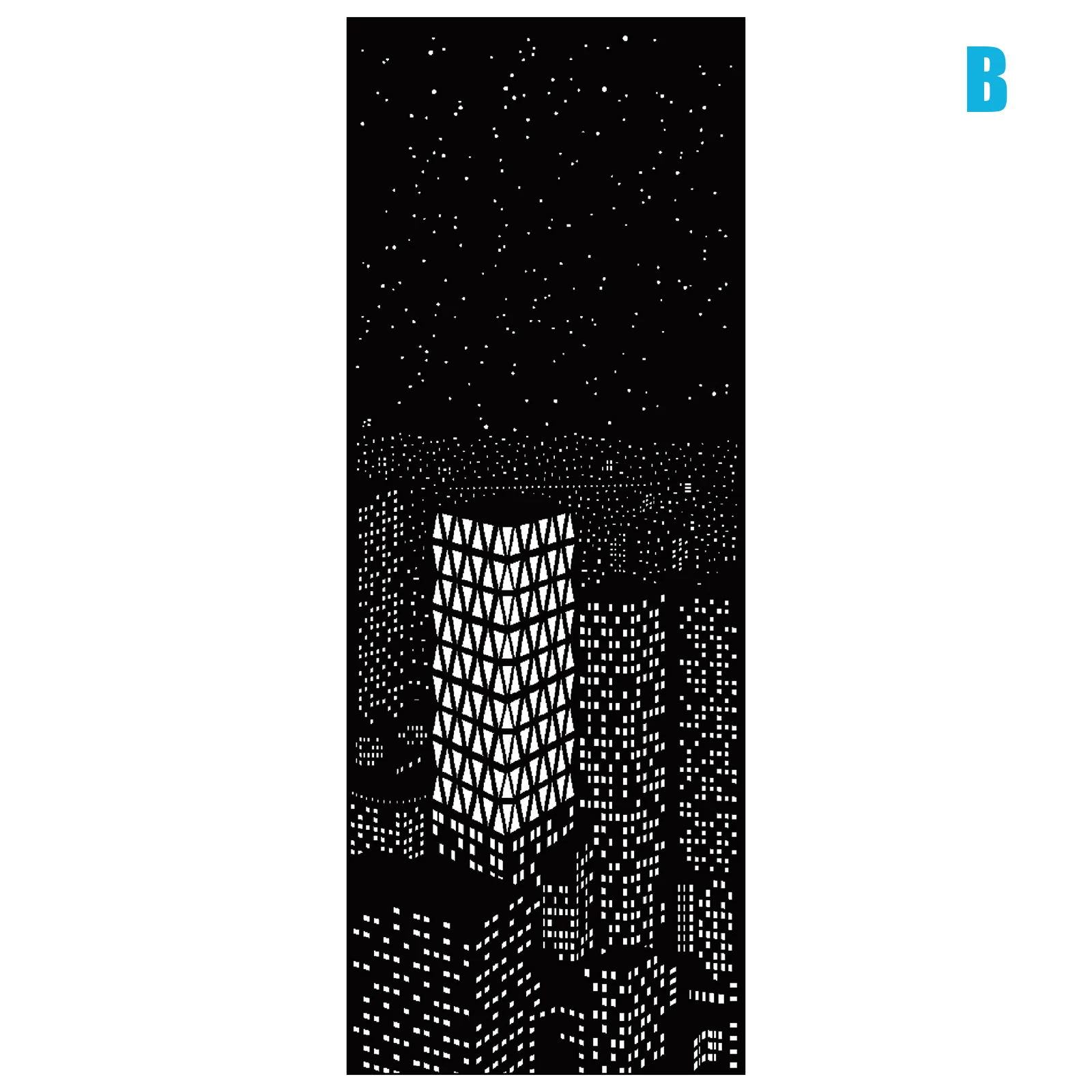 

Unique Polyester Curtain Incredible Elegant Delicate City Night View Designs Blackout Hole Curtains Bedroom L5