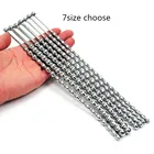 Прочные 304 шарики из нержавеющей стали для вставки звука уретры, 7 размеров, расширители уретры, стимулировать секс игрушки для мужчин, пробка для пениса