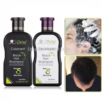 hair dye black hair shampoo 10 mins dye hair into black herb natural faster black hair restore colorant shampoo and treatment