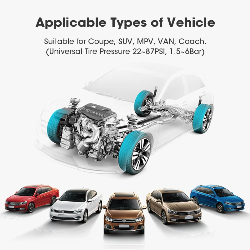 Беспроводная Автомобильная сигнализация Vtopek с солнечной зарядкой TPMS 4