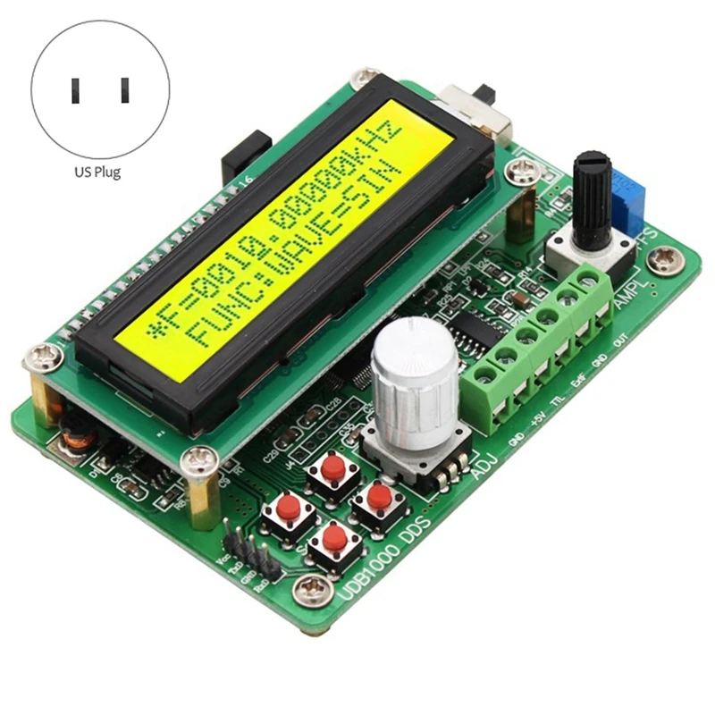 UDB1008S DDS Function Signal Generator Frequency Meter Counter Sine Pulse Duty Cycle Communication US Plug | Инструменты