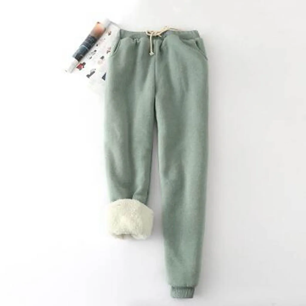 

Winter Warm Pants 2020 Thicken Skinny Velvet Casual Wool Feece Trousers High Waist Large Size Women Harun Leggings