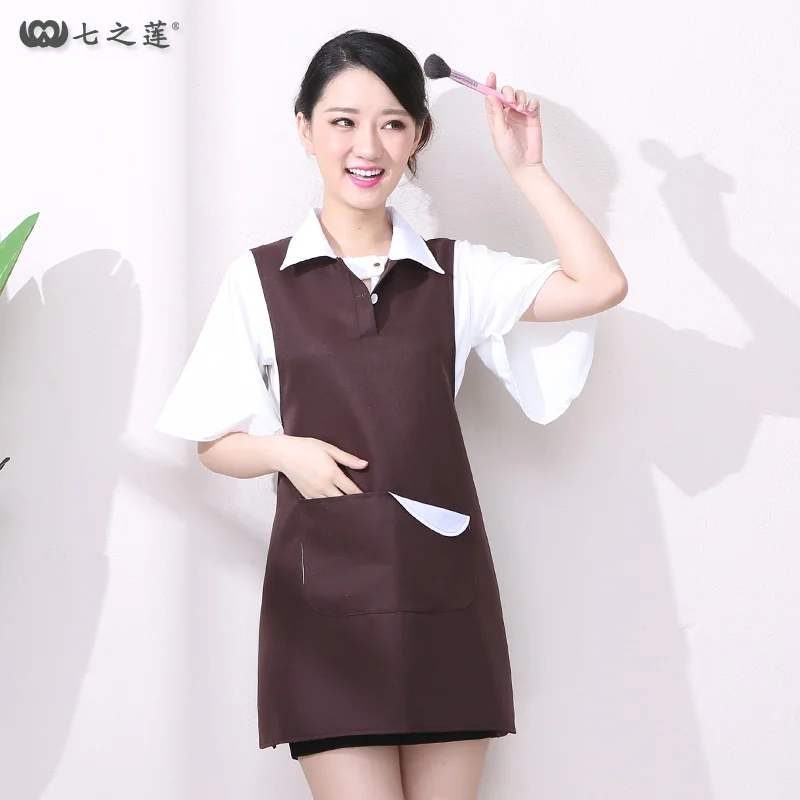 Корейская мода салон красоты косметологический комбинезон фартук на заказ жилет