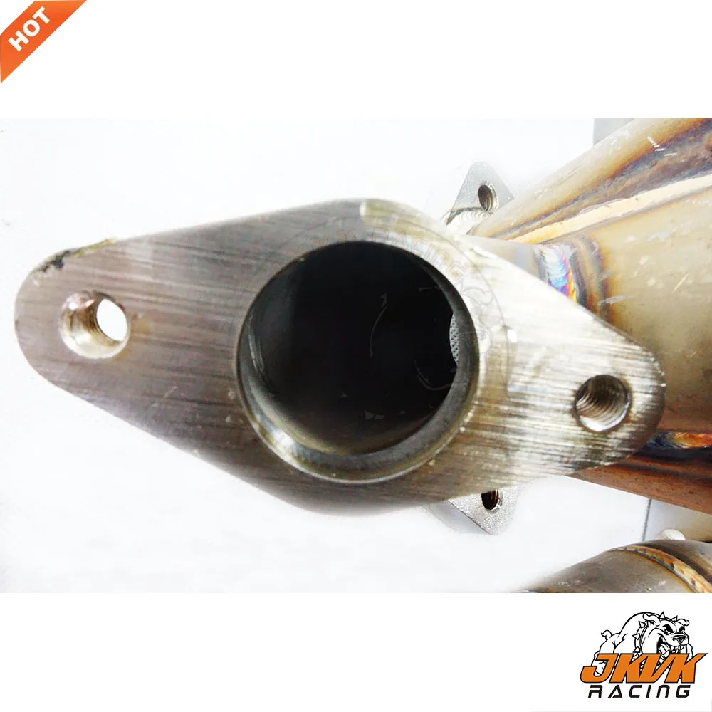 JKVK RACING 3mm Steam Pipe T3 Turbo Manifold For A4 1.8L Go lf G TI FWD Header 99-04 | Автомобили и мотоциклы