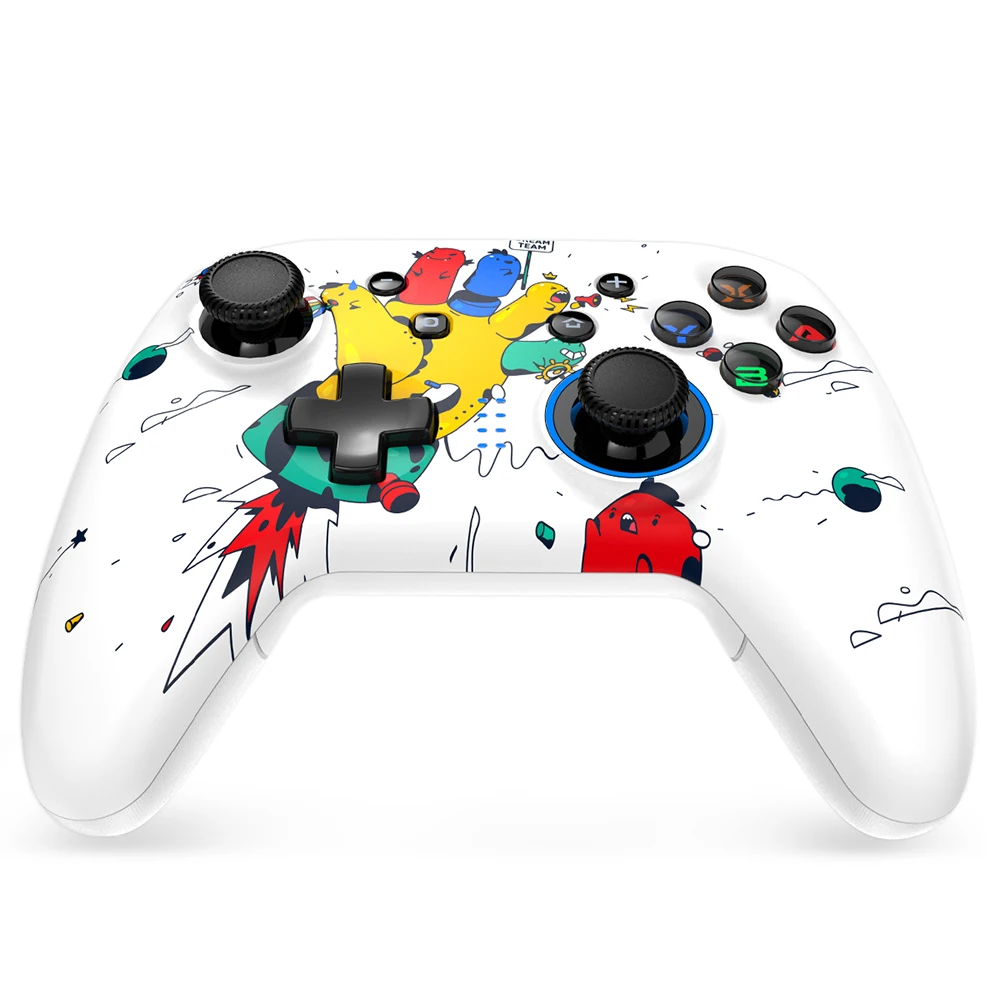 

EasySMX ESM-4108 Bluetooth Gamepad For Nintnedo Switch Pro Controller 6 Axis Groy Vibration Turbo Control (Cartoon palm)