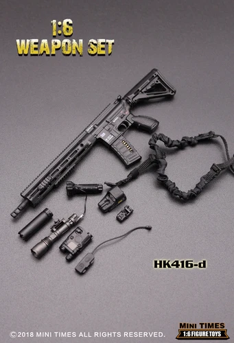 HK416D 1/6 весы мини-игрушки 1/6 HK416 серии M4 винтовка оружие Модель игрушки для 1" фигурки аксессуары коллекции игрушки - Цвет: HK416D