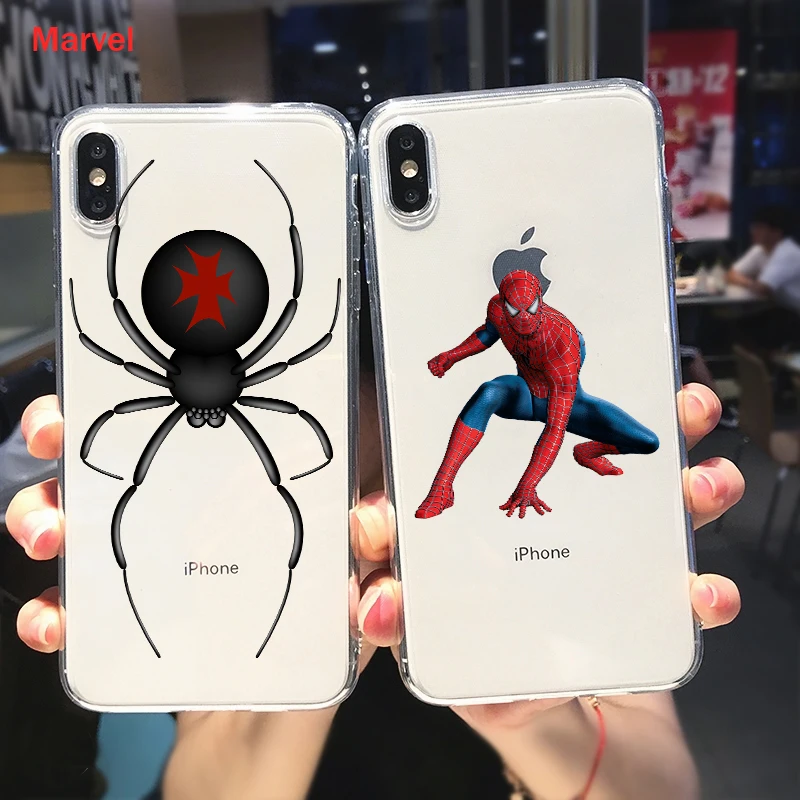 

Cool Spider Man Silicone Cover For Apple IPhone 12 Mini 11 Pro XS MAX XR X 8 7 6S 6 Plus 5S SE Phone Case