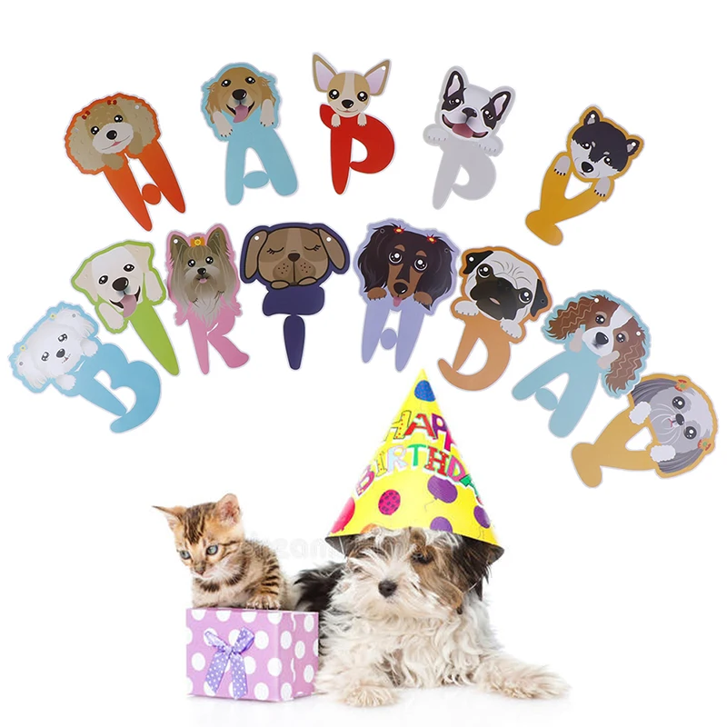 1 комплект декоративная собачка баннер овсянка гирлянда ПЭТ вечерние Декор