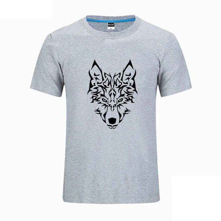 Летняя мужская серая футболка в повседневном стиле с круглым вырезом и короткими