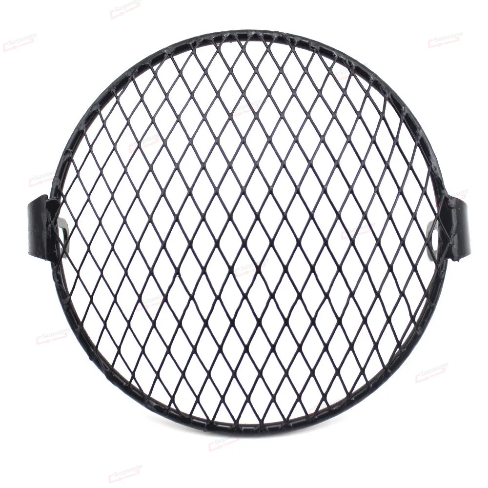 Черная металлическая накладка на гриль мотоциклетной фары 6 4 дюйма