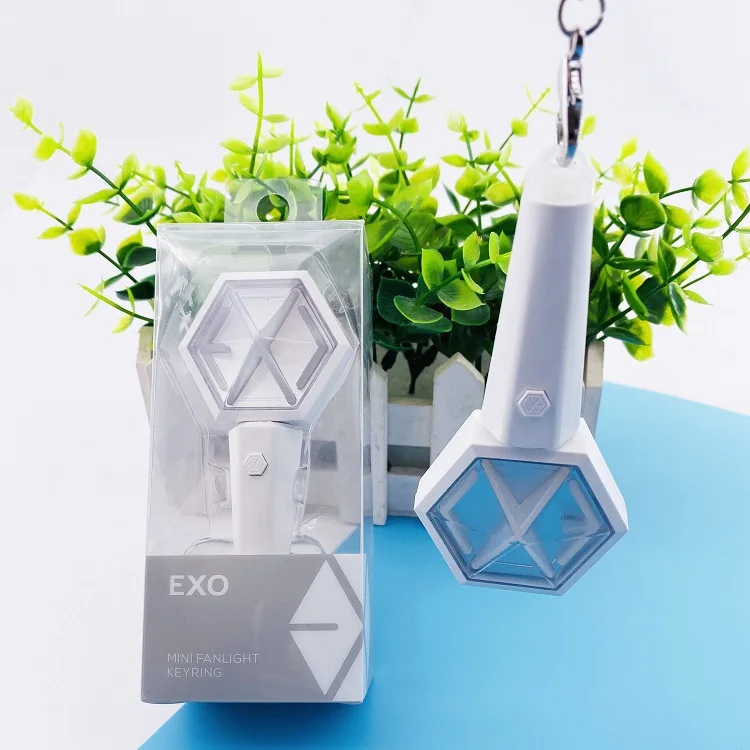 Kpop мини вентилятор светильник stick брелок EXO NCT освещение концертов палочка