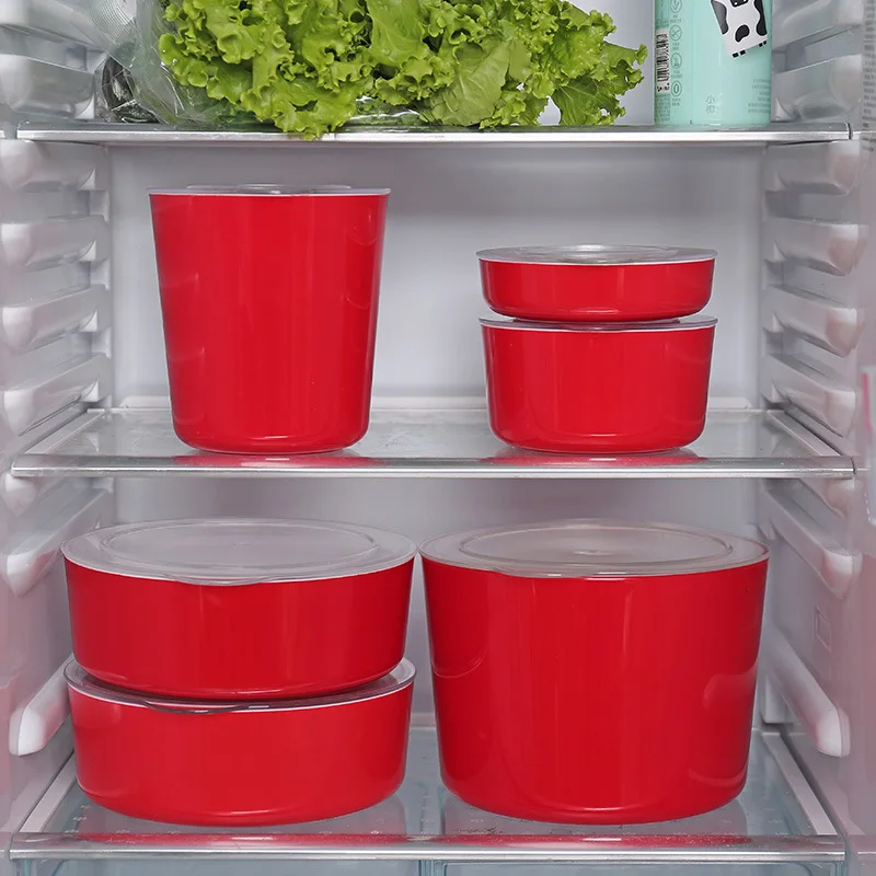 Высококачественная круглая красная герметичная банка двухцветная Изысканная