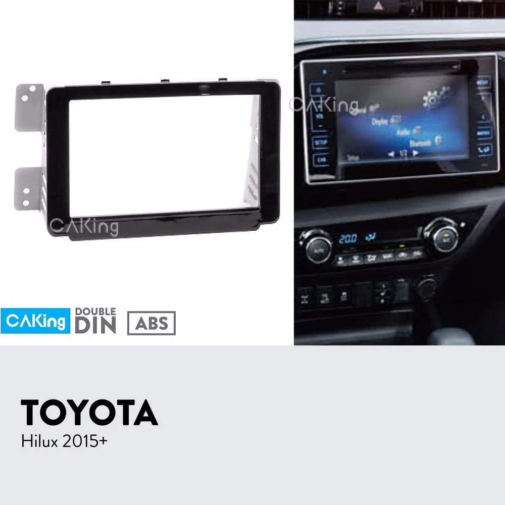 Автомобильная радиопанель Fascia Для TOYOTA Hilux 2015 + комплект для установки приборной