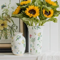 home decoration tabletop vase bone china vases for flowers flower arrangement container vase decoration for office wedding gifts