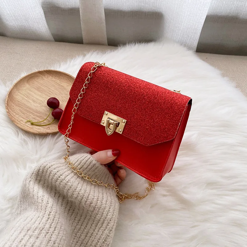

Women Bag New Fashion Shoulder Messenger Bag Lady Crossbody Bags Chain Small Square Bag Handbag Girl Bag Phone Coin Purse Bag