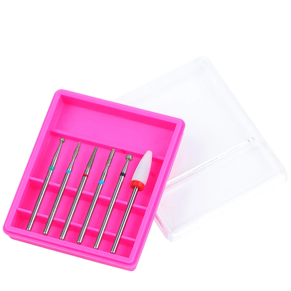 6 шт. керамические сверла для ногтей маникюрный электрический шлифовальный