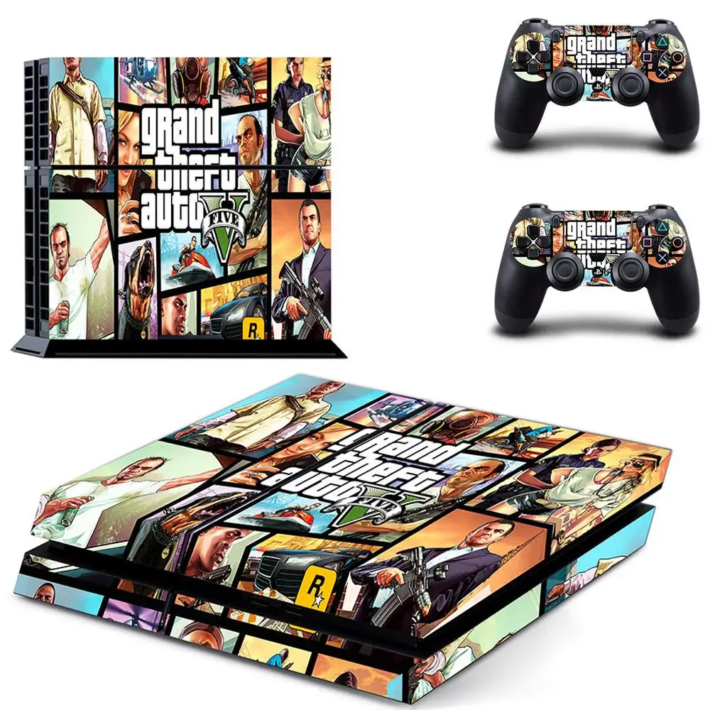 GTA 5 PS4 кожа PS 4 стикер Play station наклейки s Pegatinas Adesivo для консоли playstation и 2 контроллера|