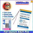 Аккумулятор LOSONCOER 4000 мАч 4060110 для Launch X431 Pro, батарея для Mp3 MP4 DIY PAD DVD батарей