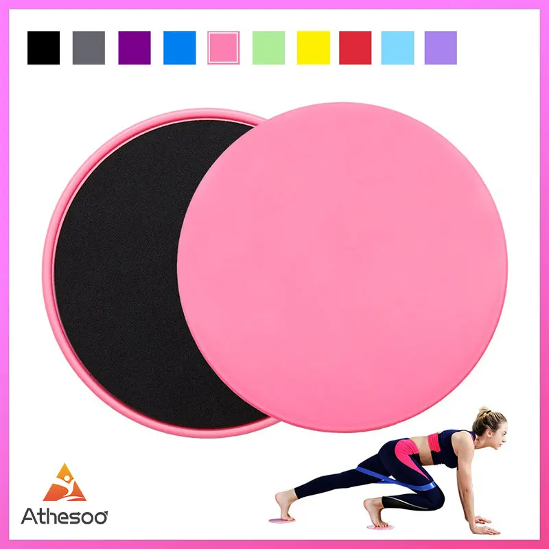 

2PCS Exercise Core Sliders With Resistance Band Workout Fitness Gliding Discs Yoga Home Elastic Expander Equipment