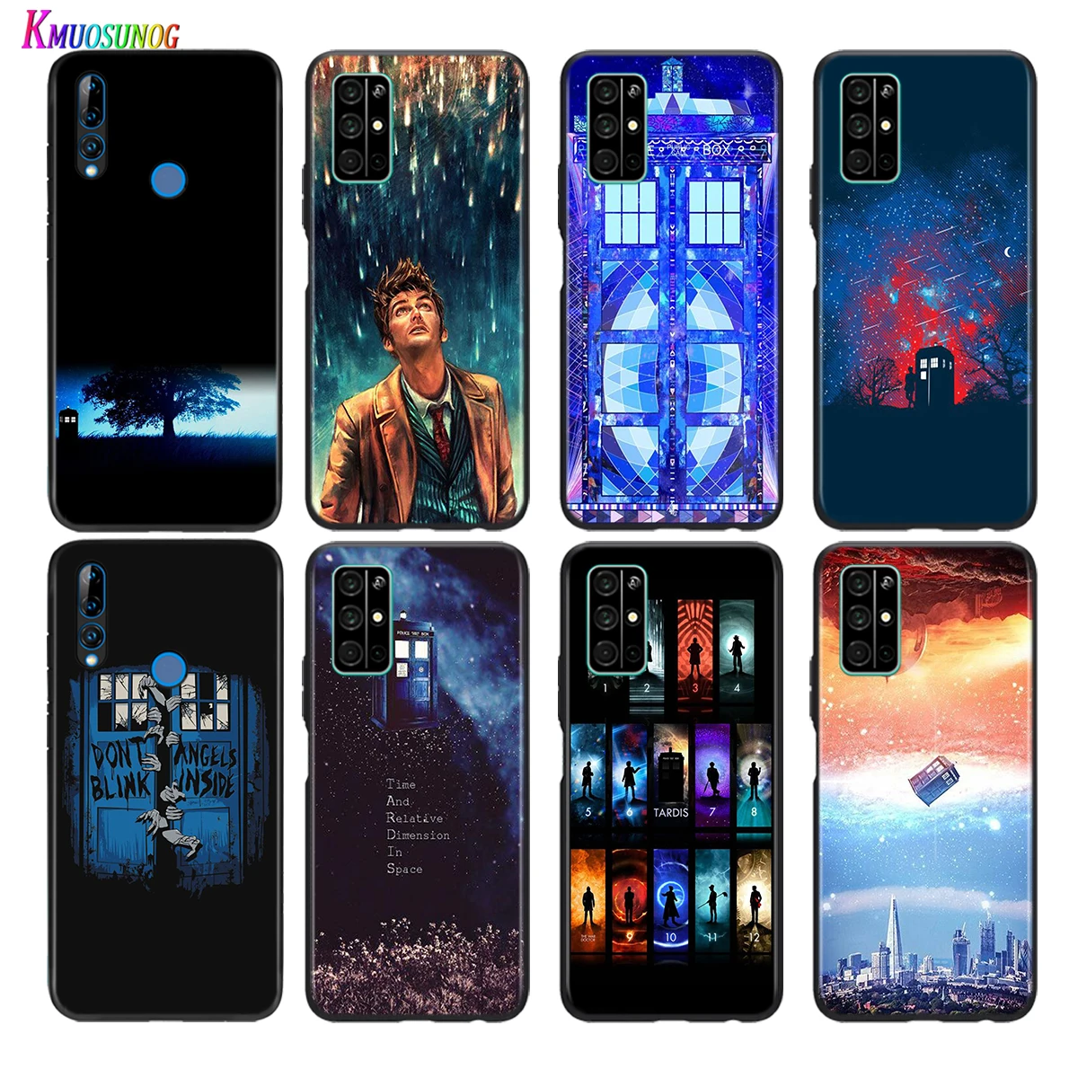 

Soft Black Cover Box Doctor Who For Honor 30 30S V30 V20 9N 9S 9A 9C 20S 20E X10 20 7C Lite Pro Plus Phone Case