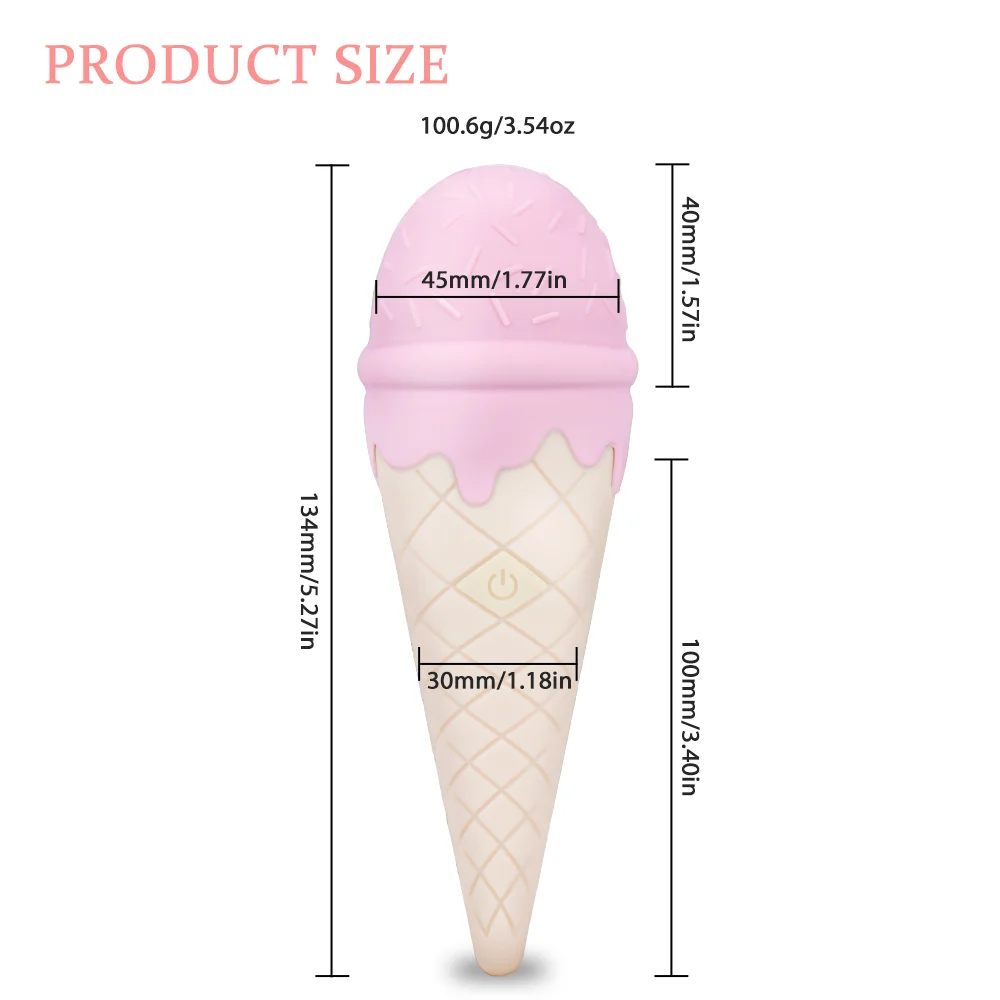 Мощный AV вибратор SHAKI мягкий силиконовый фаллоимитатор с мороженым волшебная