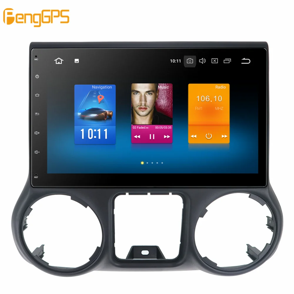 Автомагнитола на Android 9 0 с GPS навигацией головное устройство для JEEP Wrangler 2011 2015 2016
