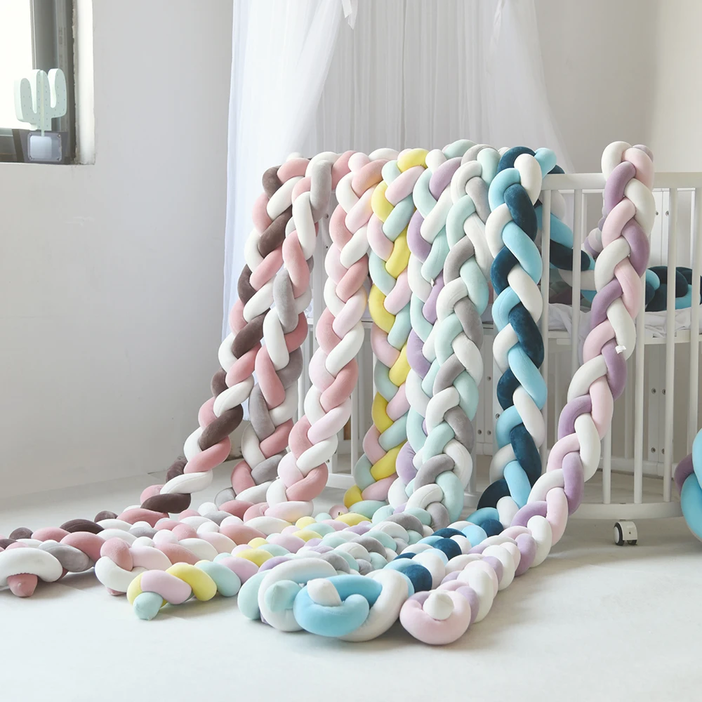 Urijk детский бампер кровать оплетка узел подушки для Infant Bebe защита кроватки