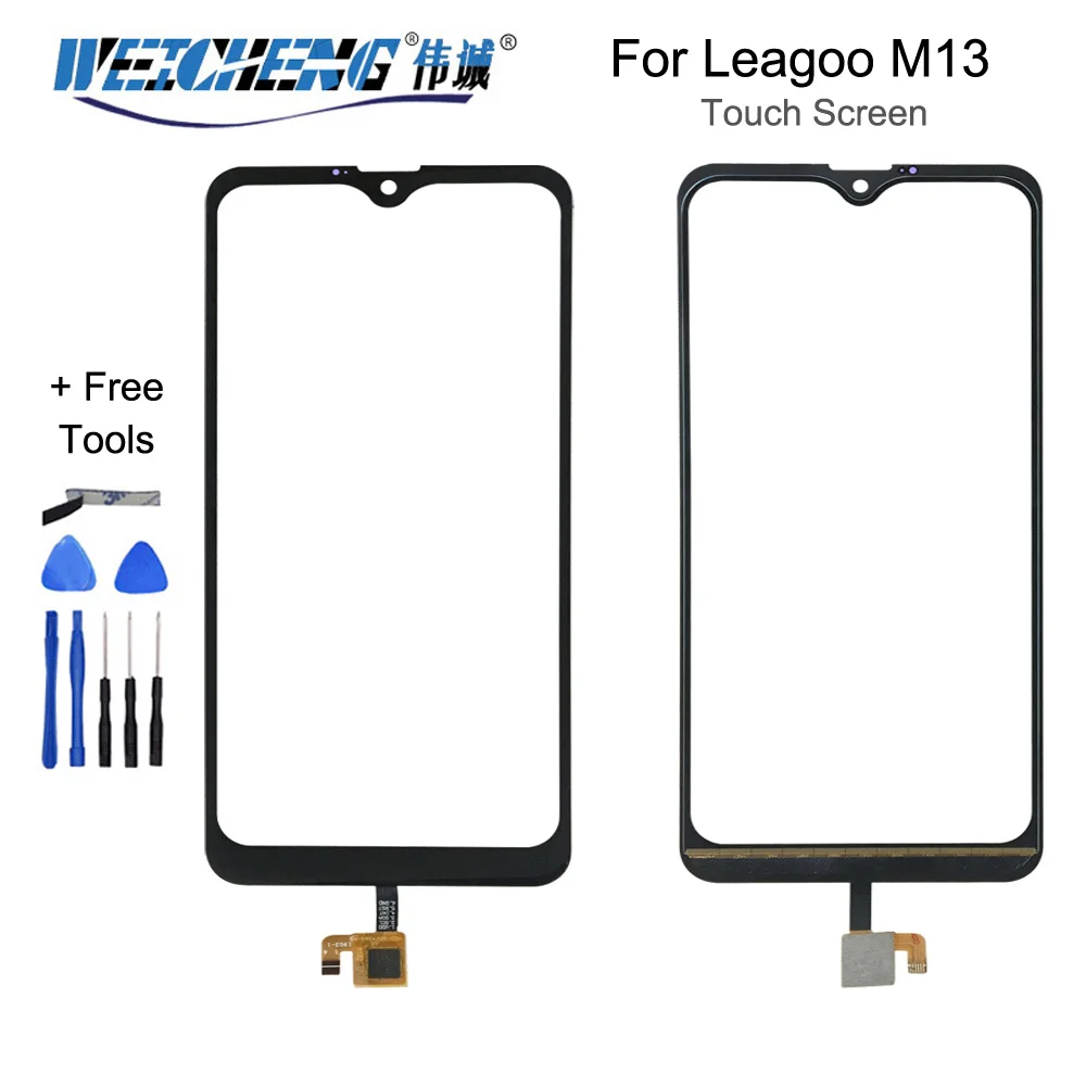 

Переднее стекло для Leagoo M13 6,1 дюйма, сенсорный экран для Leagoo M13 мобильный телефон, сенсорная панель дигитайзера TP + сменная лента