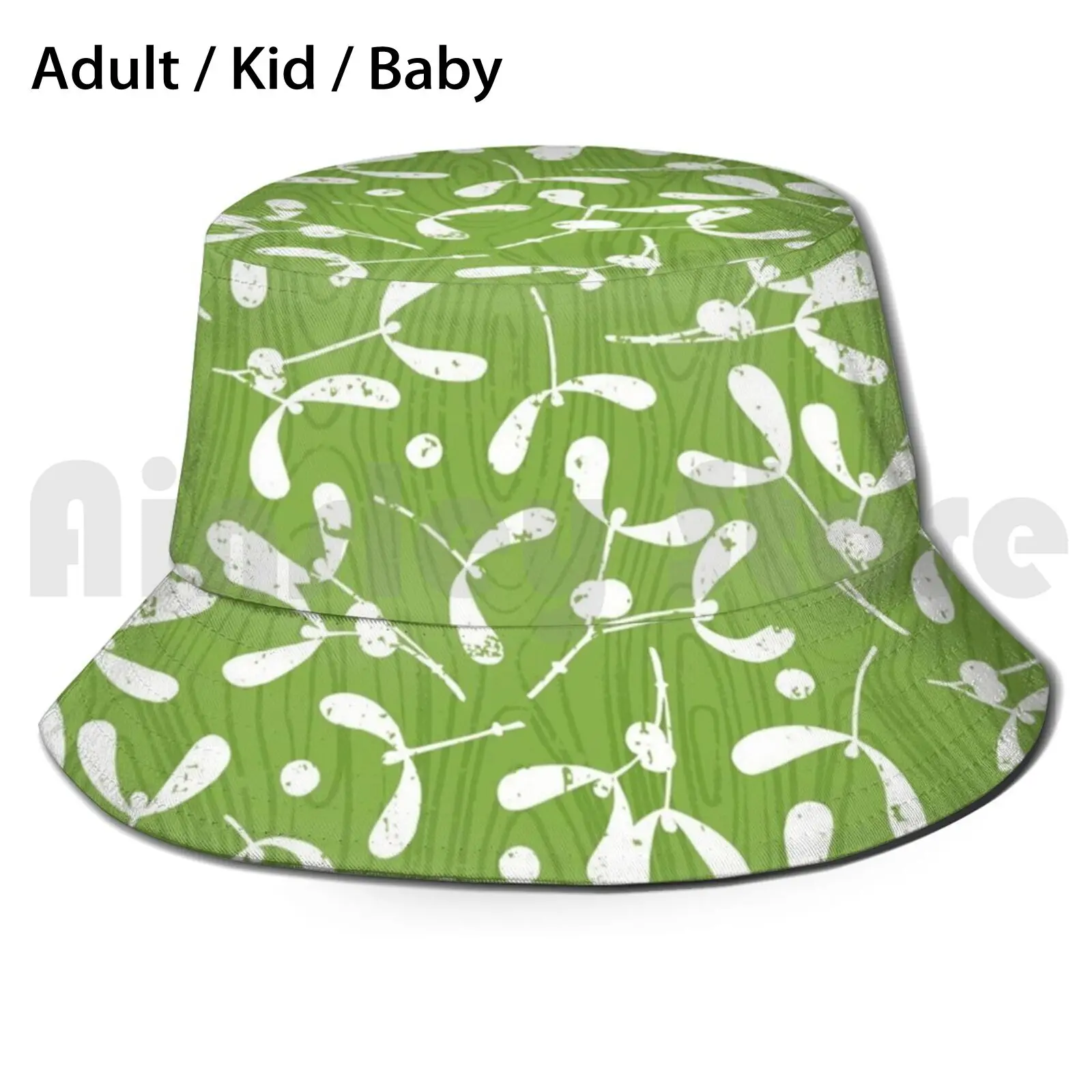 

Шляпа Солнцезащитная Складная с УФ-защитой и изображением омелы