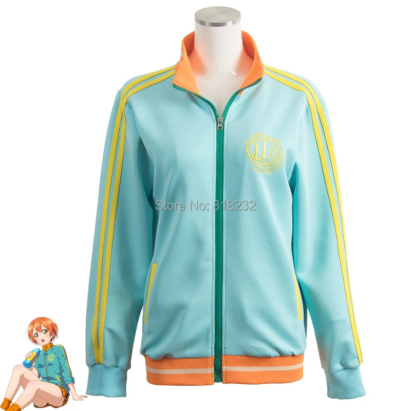 Толстовка с капюшоном Love Live Hoshizora Rin спортивная одежда куртка костюм школьная