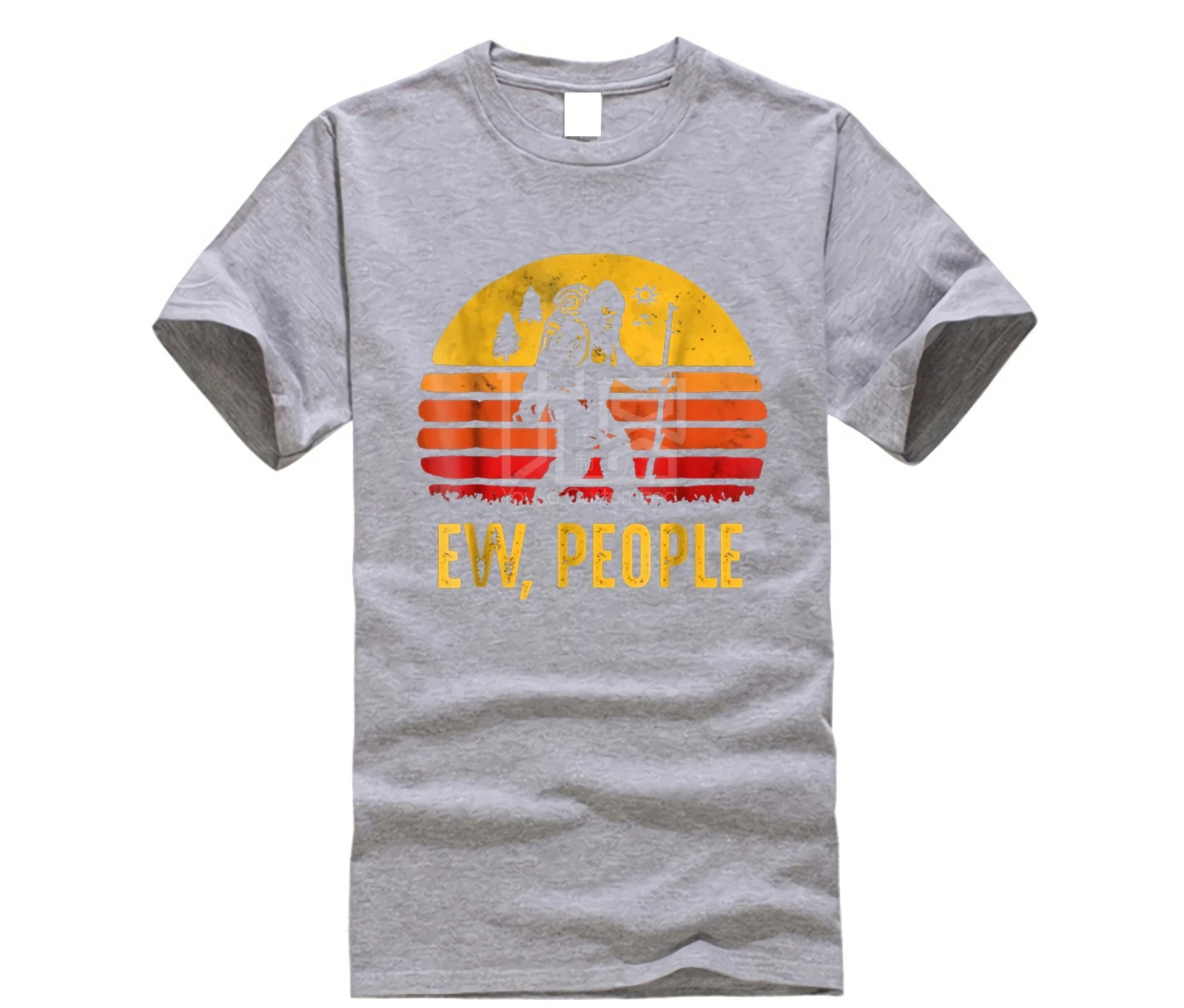 Брендовая мужская рубашка забавная Ретро футболка Bigfoot Ew People подарок для женщин и