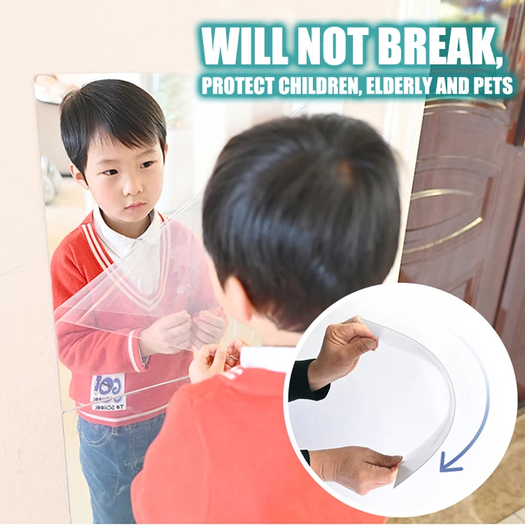 1 шт. мягкий зеркальный Стикеры зеркальная поверхность зеркала практики под